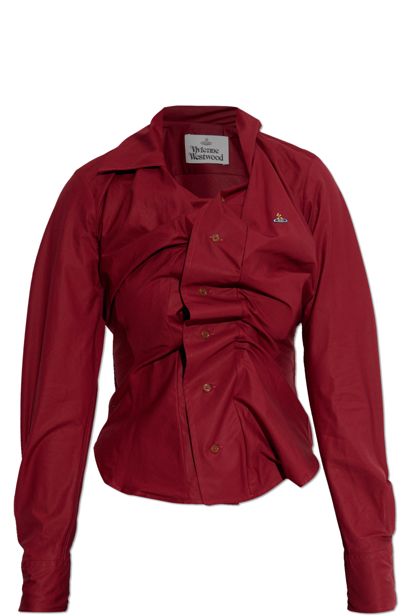 Burgundy Shirt with logo Vivienne Westwood - Vitkac France